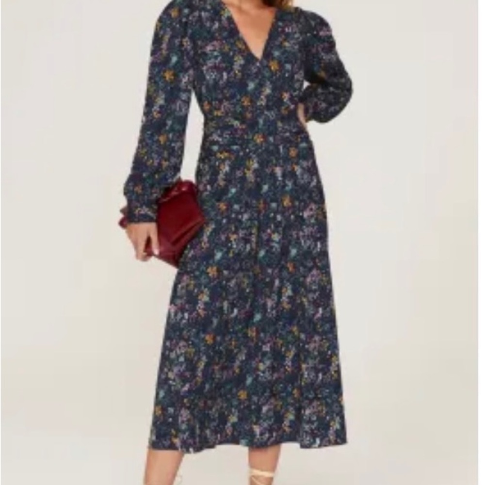 Derek Lam Collective Blue Floral dress - Picture 5 of 10